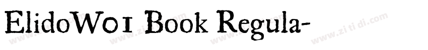 ElidoW01 Book Regula字体转换